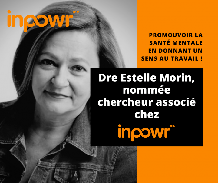 Nomination de Dre Estelle Morin